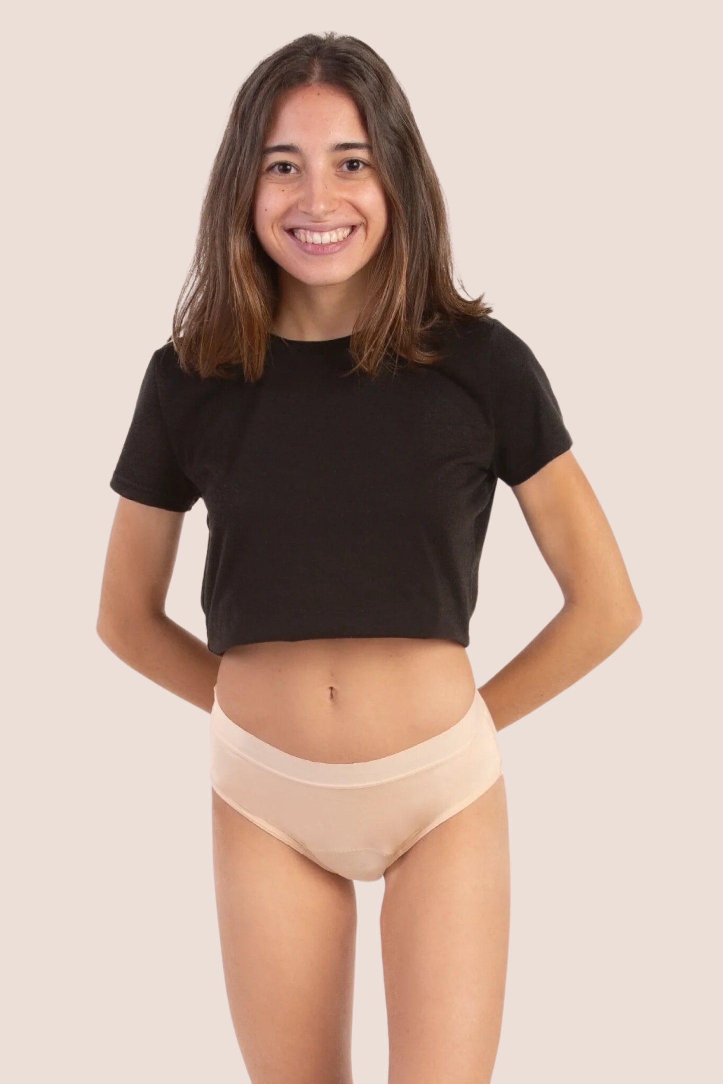 Periodenunterwäsche für Teens beige front general