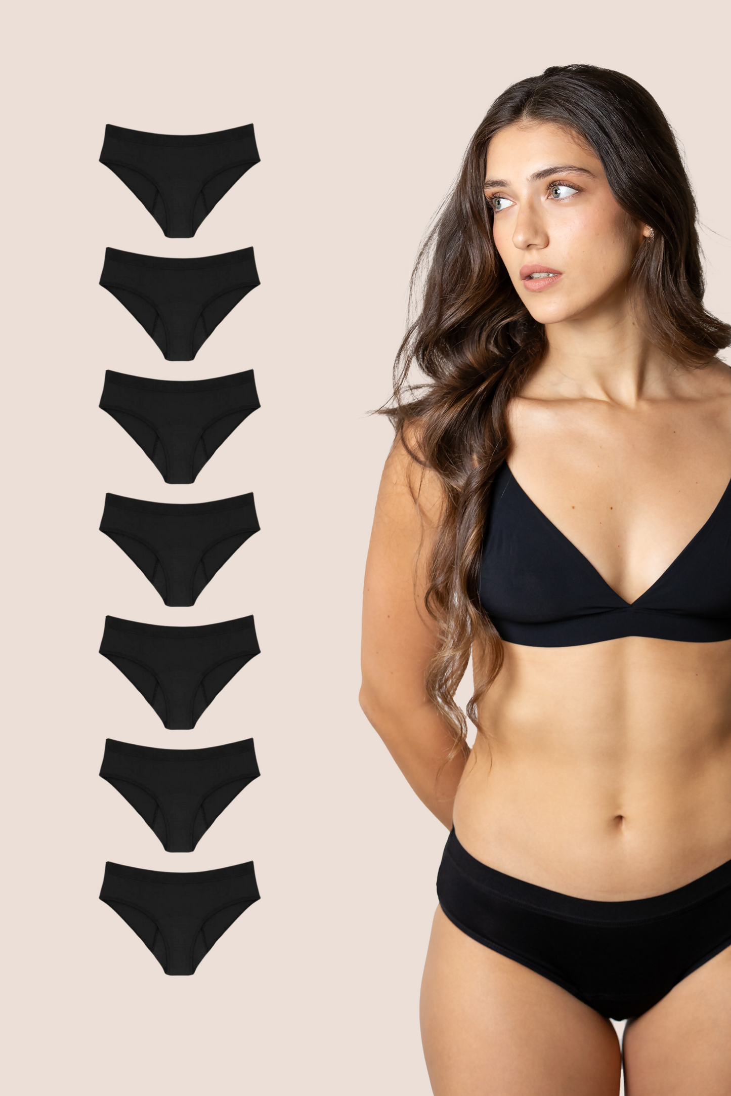 Periodenunterwäsche Klassisch pack 7