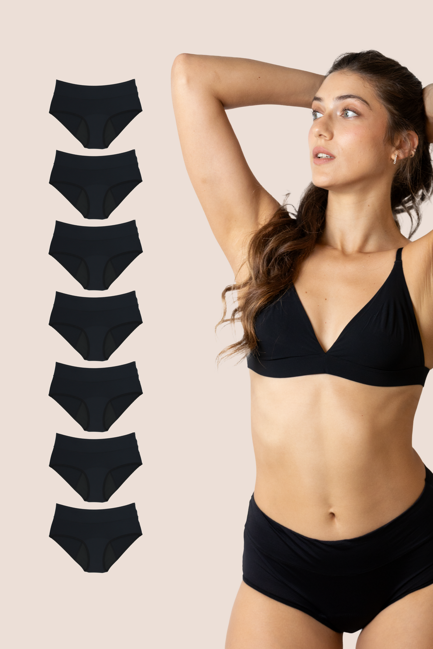 Periodenunterwäsche Atmungsaktiv pack 7