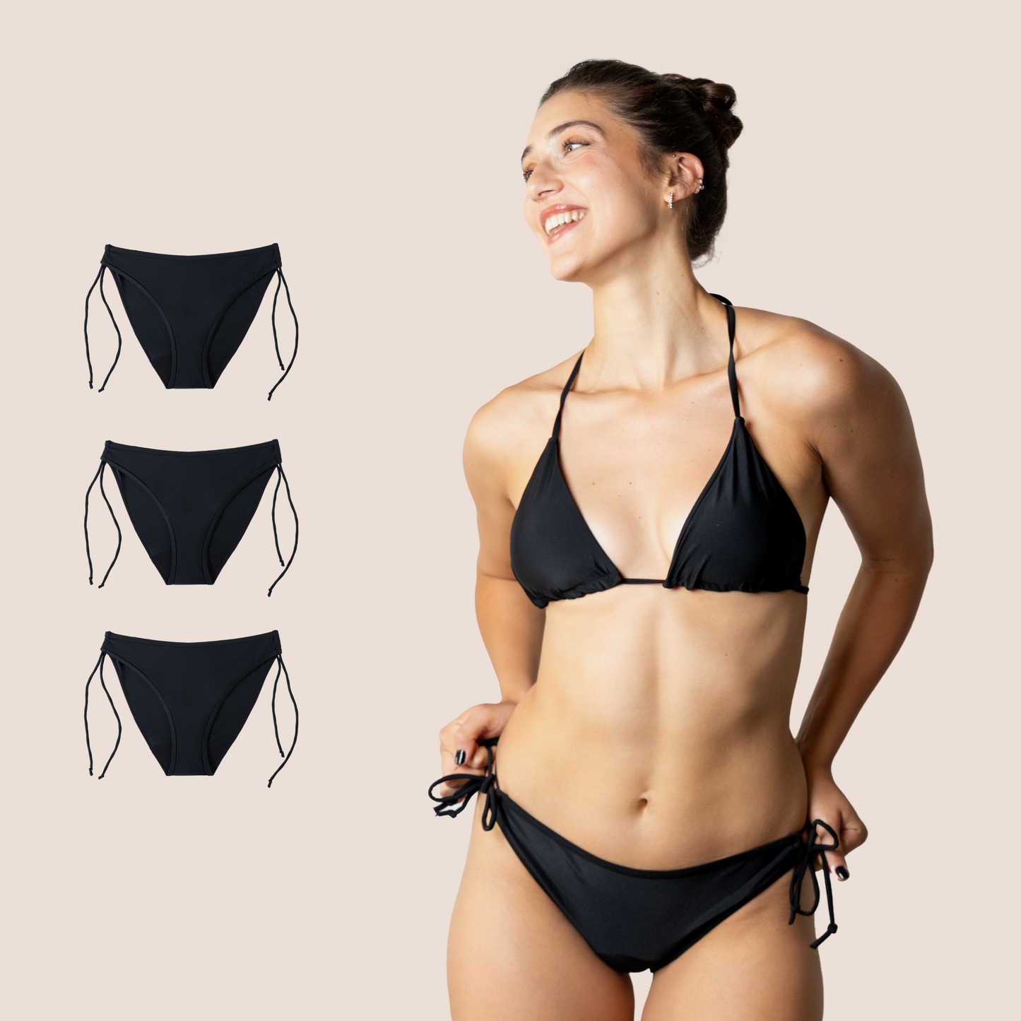 Perioden-Bikini Brasilianisch pack 3