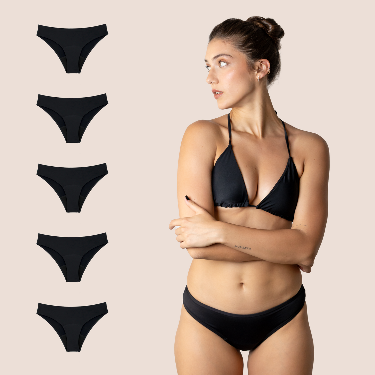 Perioden-Bikini Klassisch pack 5