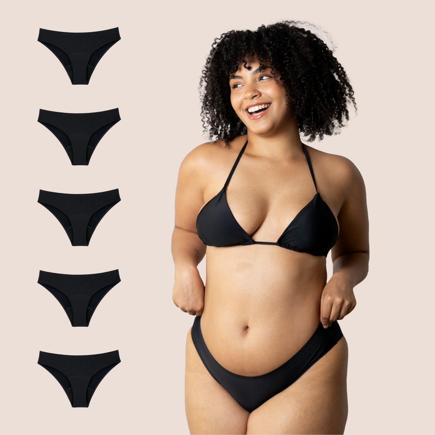 Perioden-Bikini Nahtlos pack 5