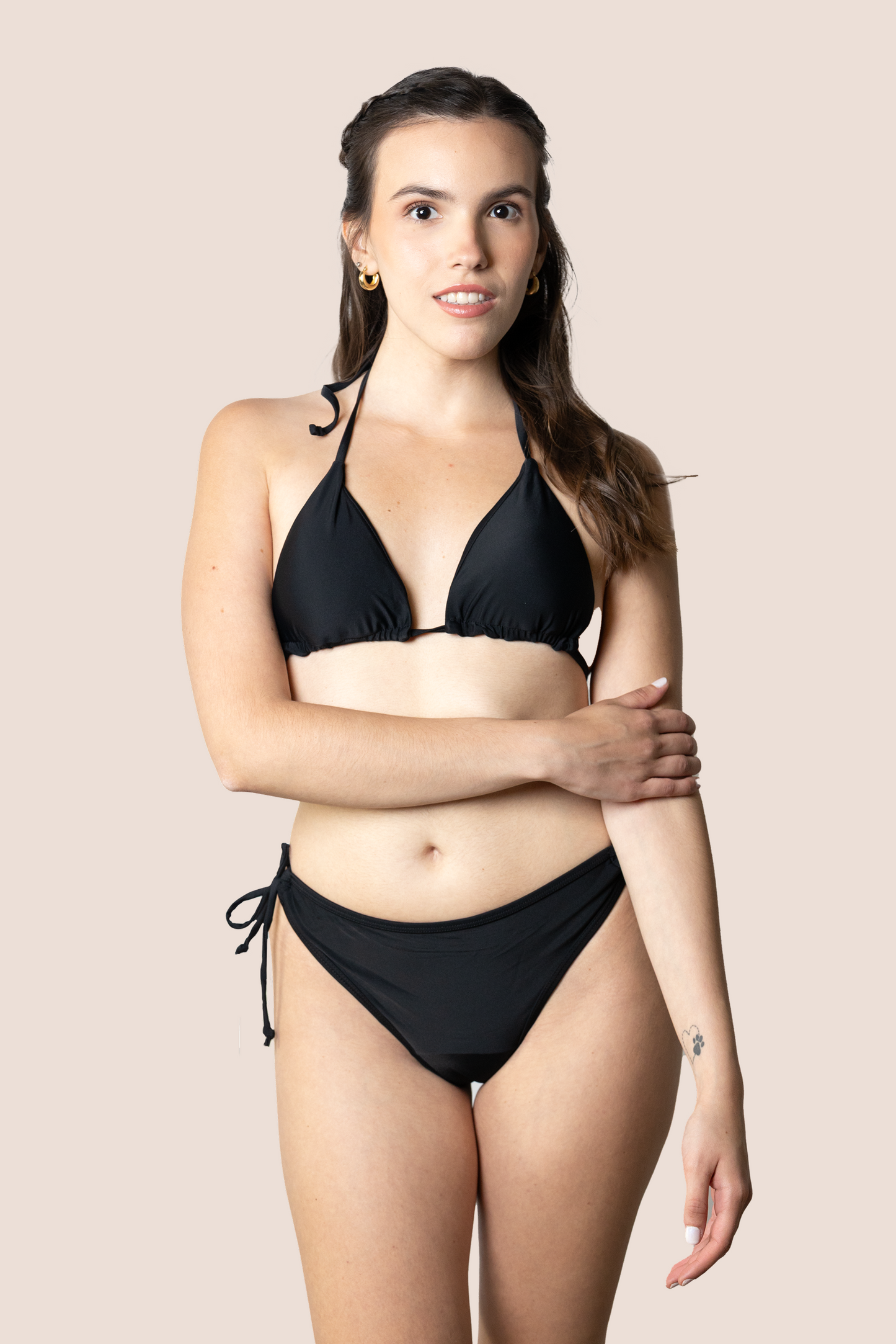 Perioden-Bikini für Teens Brasilianisch mit Knoten VORDERSEITE GENERAL