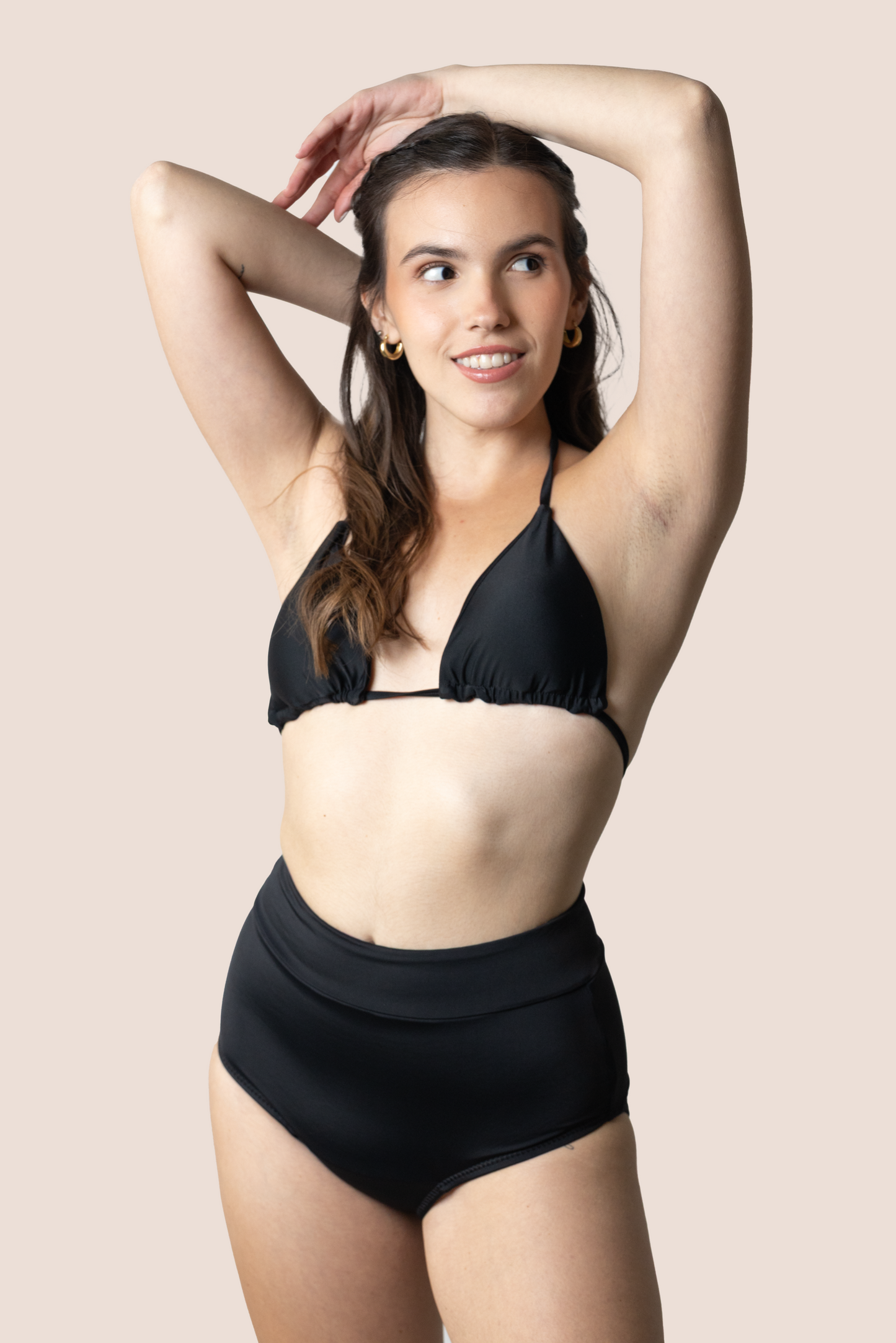 Perioden-Bikini für Teens Hohe Taille VORDERSEITE GENERAL