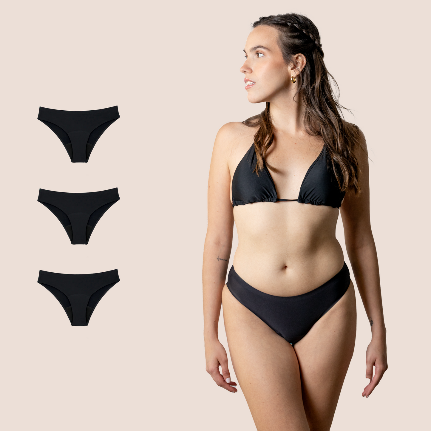 Perioden-Bikini für Teens Nahtlos PACK 3
