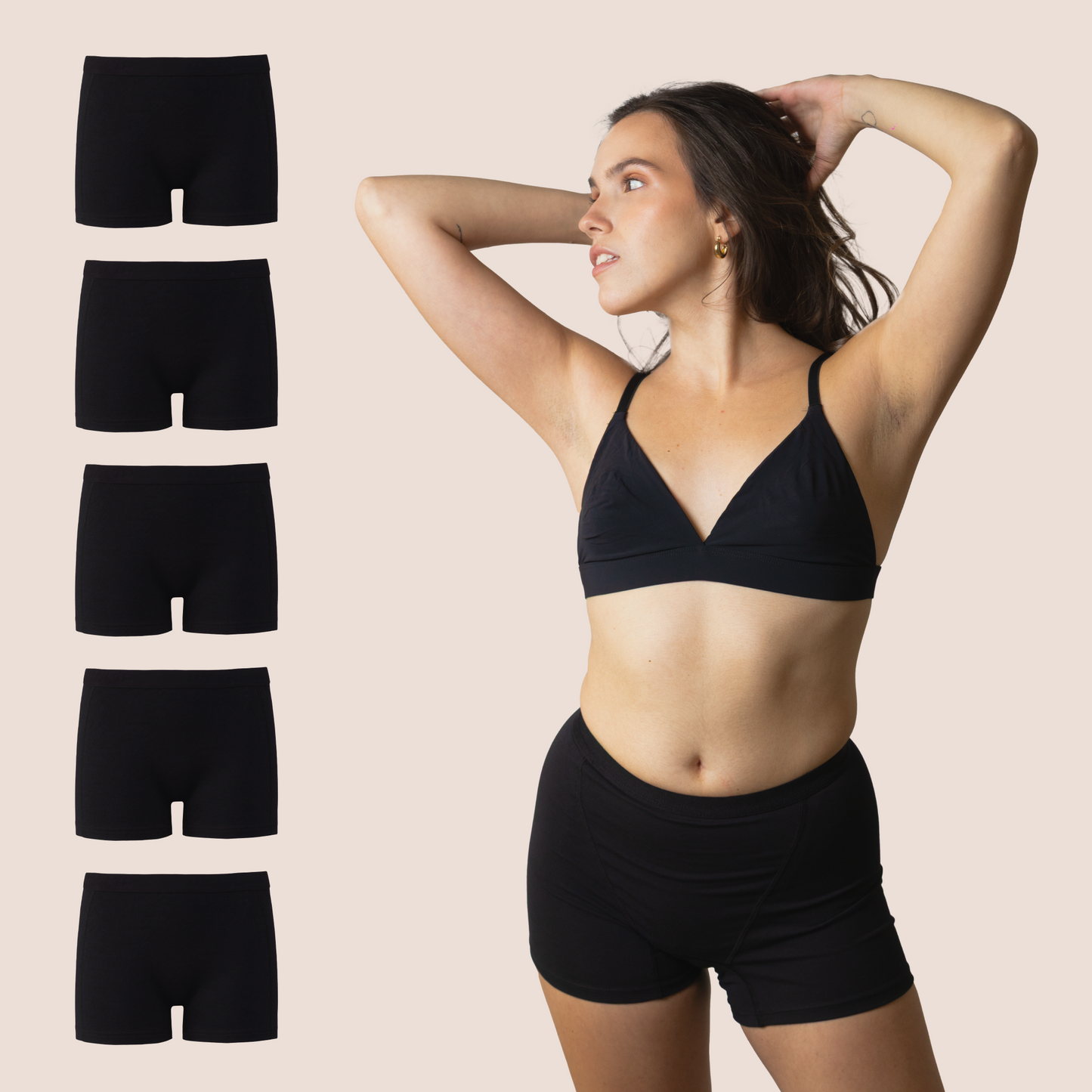Periodenunterwäsche Boxershorts für Teenager pack 5