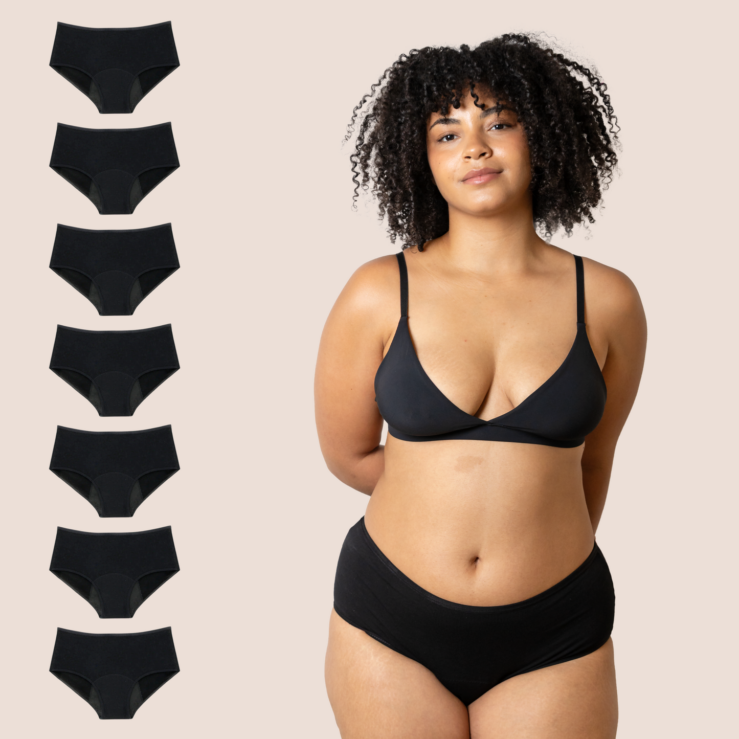 Periodenunterwäsche Hohe Taille pack 7