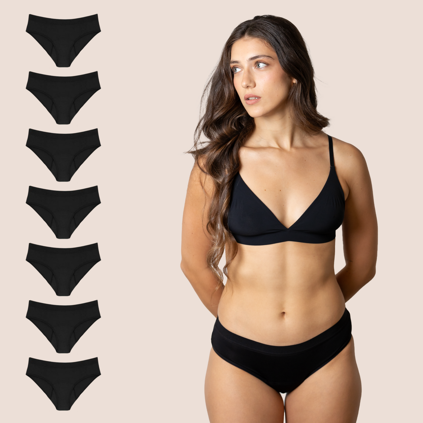 Periodenunterwäsche Klassisch pack 7