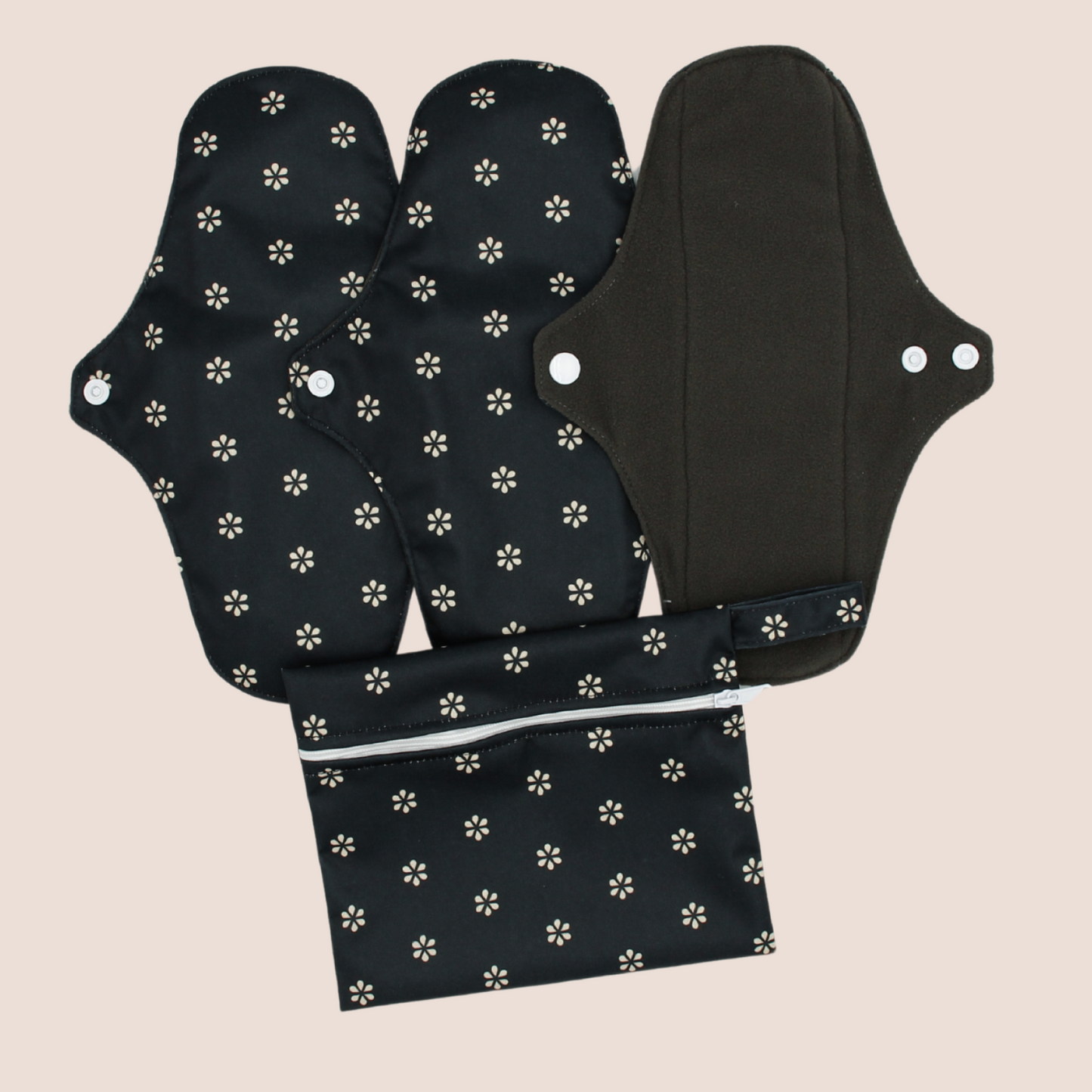 Waschbare Binden | mittlerer Durchfluss pack 3