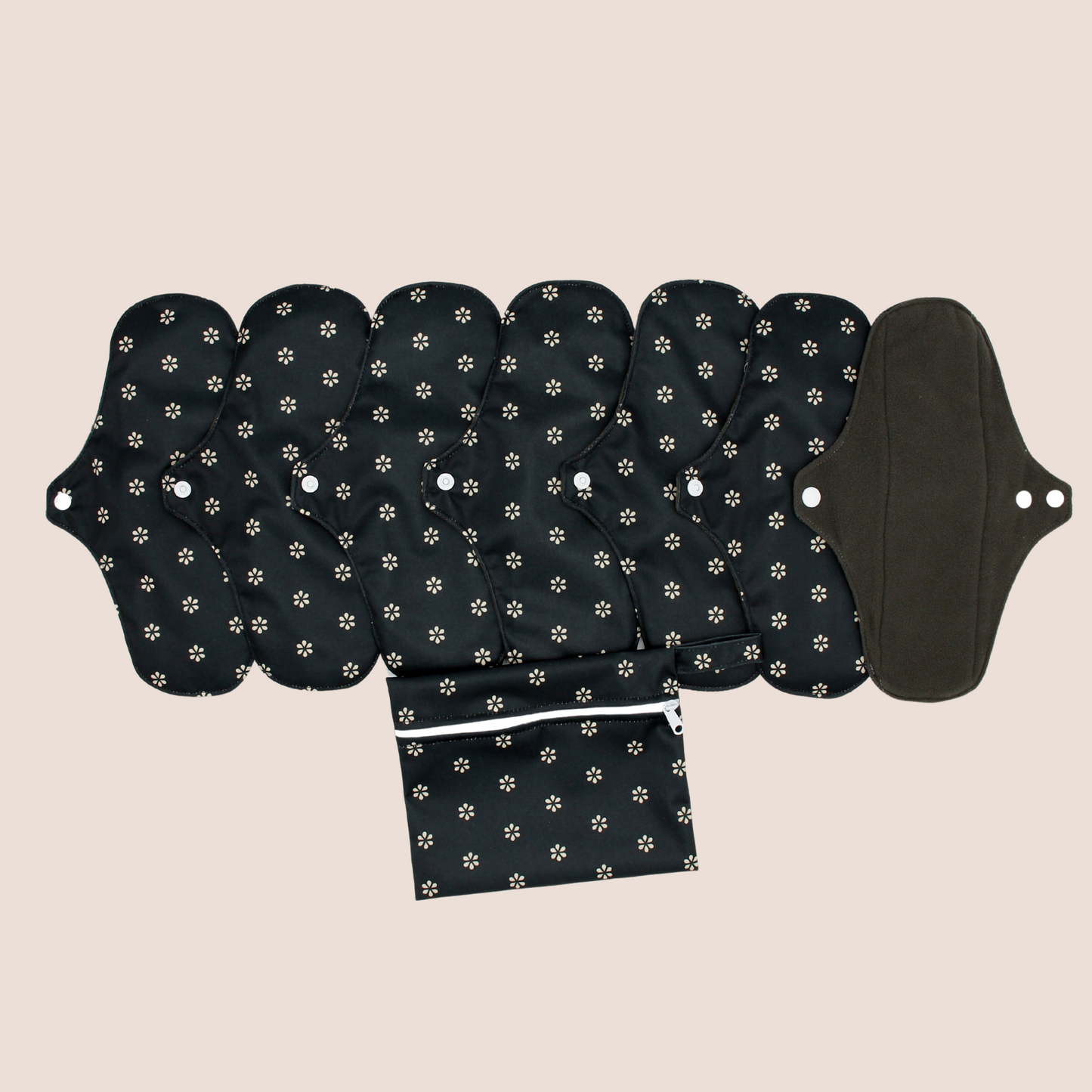 Waschbare Binden | mittlerer Durchfluss pack 7