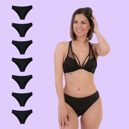 perioden bikini black pack 7