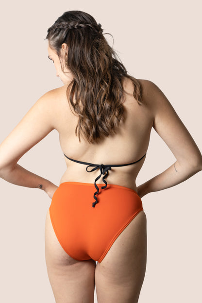 Perioden-Bikini für Teens Klassisch Orange RÜCKSEITE GENERAL