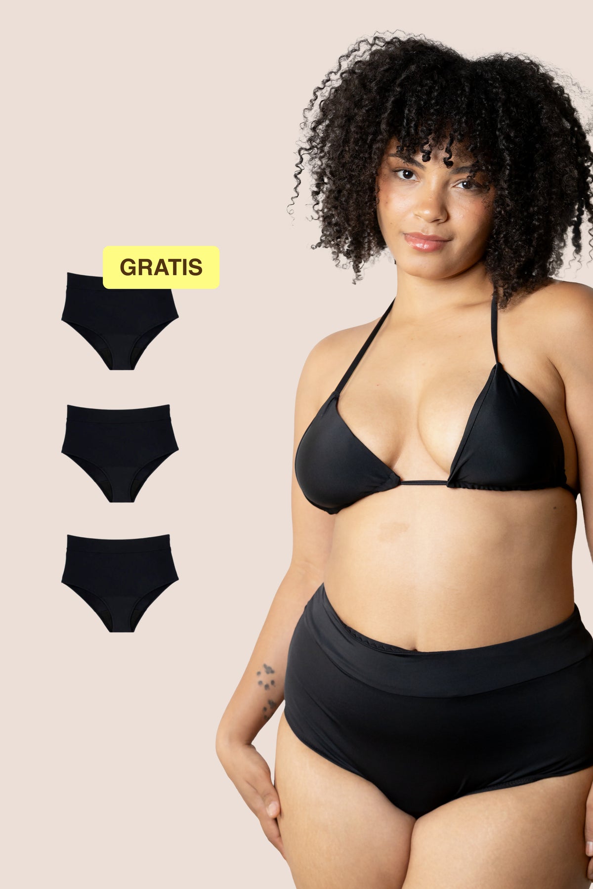 Perioden-Bikini | Hohe Taille