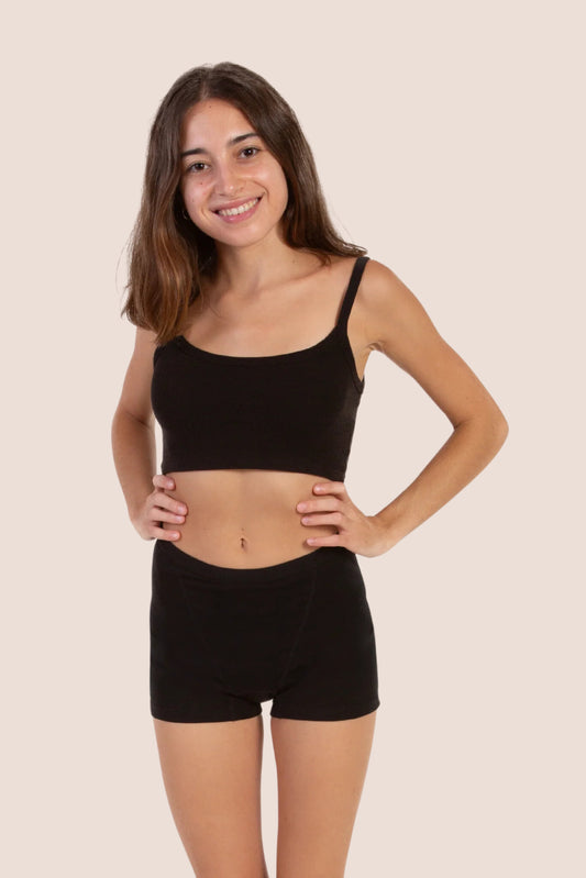 Periodenunterwäsche Boxershorts für Teenager front general