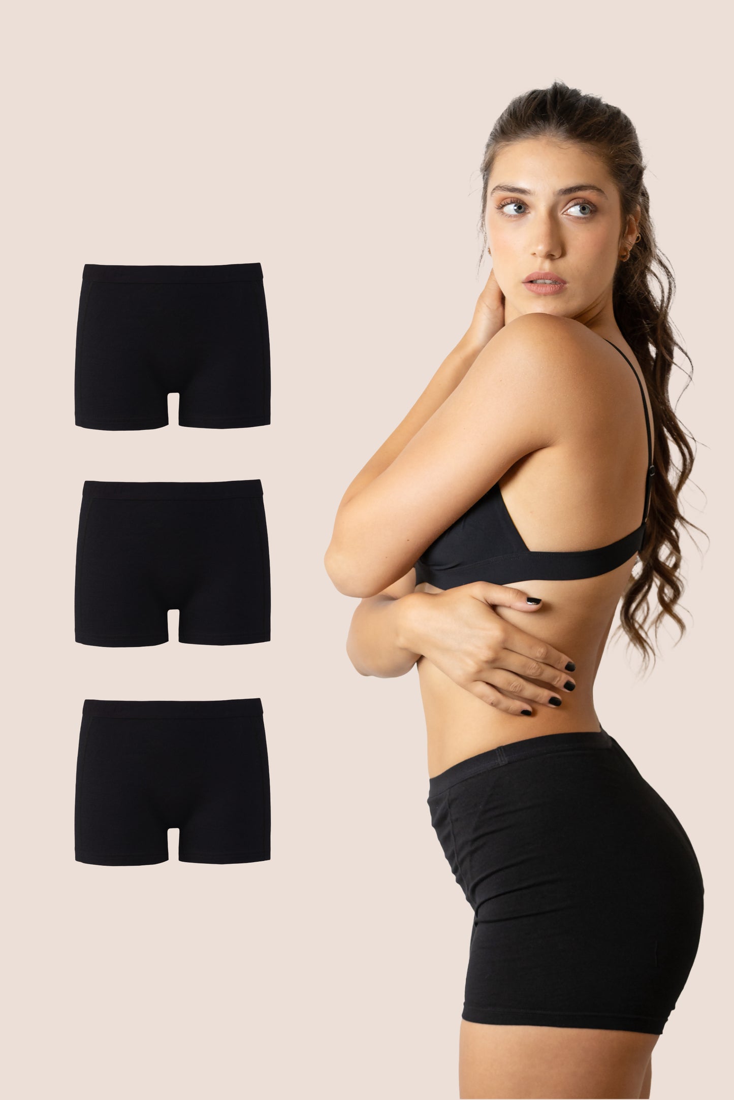 Periodenunterwäsche Boxershorts Klassisch pack 3