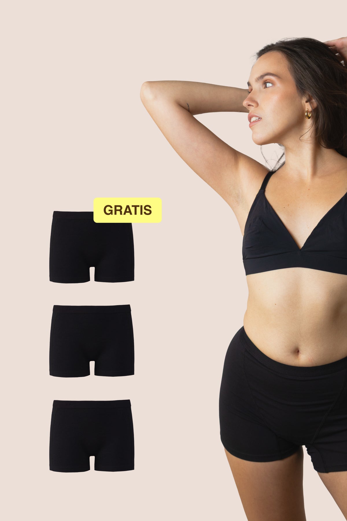Periodenunterwäsche Boxershorts für Teenager | Klassisch