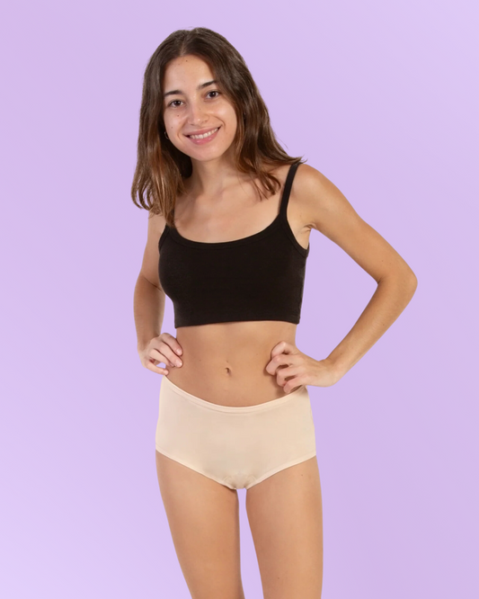 periodenunterwasche fur teenager hohe taille beige front general