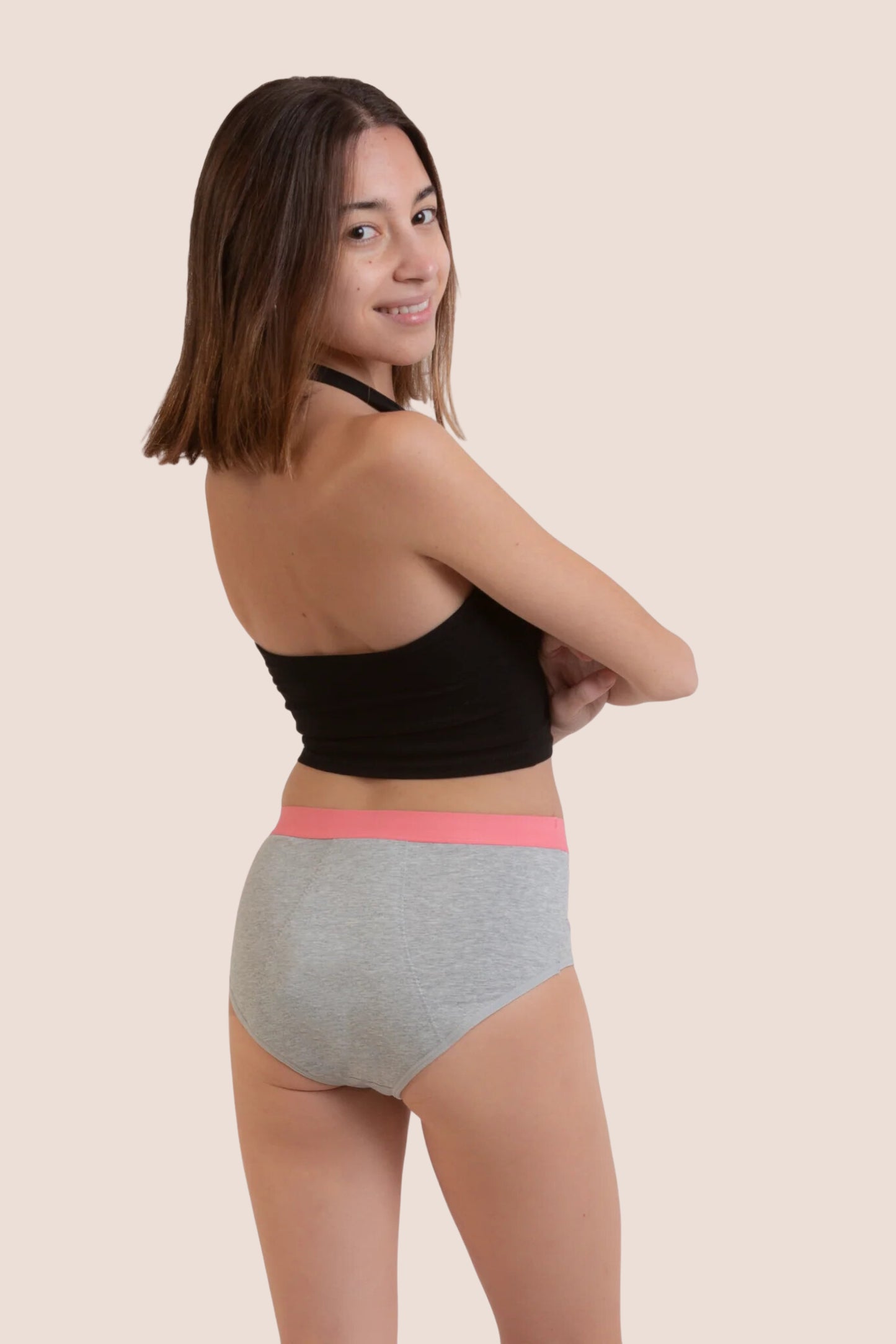 Periodenunterwäsche für Teenager Grau back general