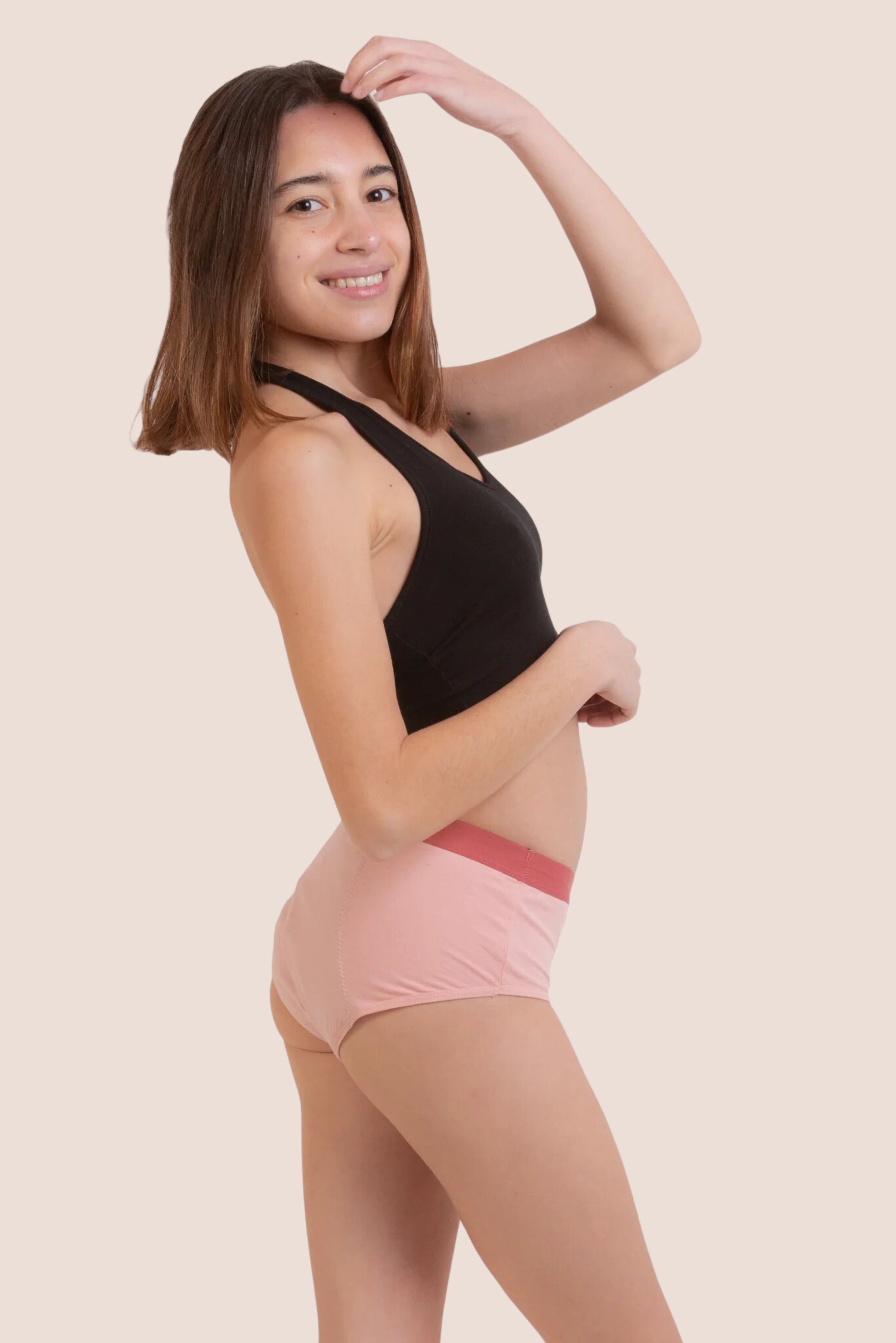 Periodenunterwäsche für Teenager Rosa side general 
