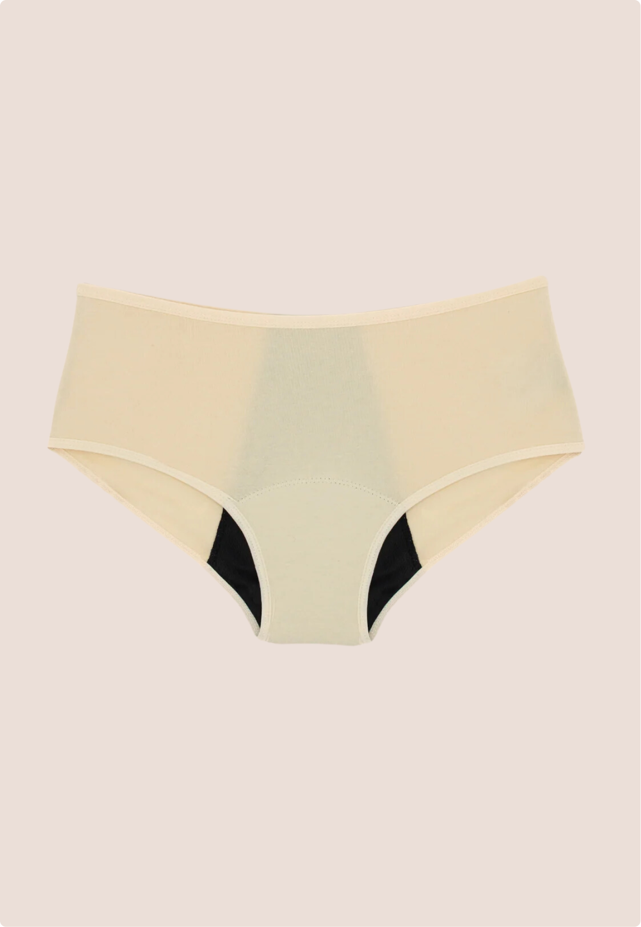 Periodenunterwäsche Hohe Taille Beige detail general