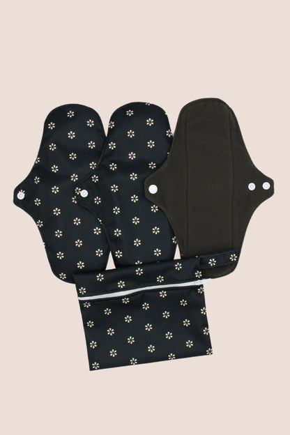 Waschbare Binden mittlerer Durchfluss pack 3