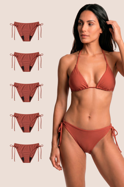 Perioden-Bikini Brasilianisch Koralle pack 5 general