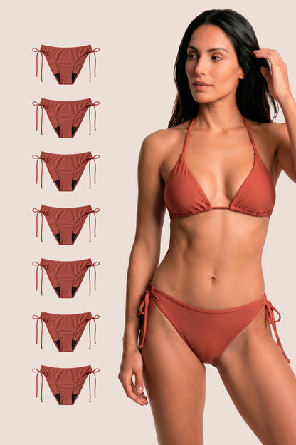 Perioden-Bikini Brasilianisch Koralle pack 7 general