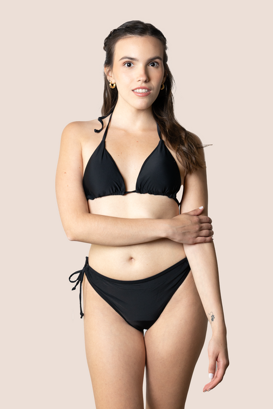 Perioden-Bikini für Teens Brasilianisch mit Knoten VORDERSEITE GENERAL