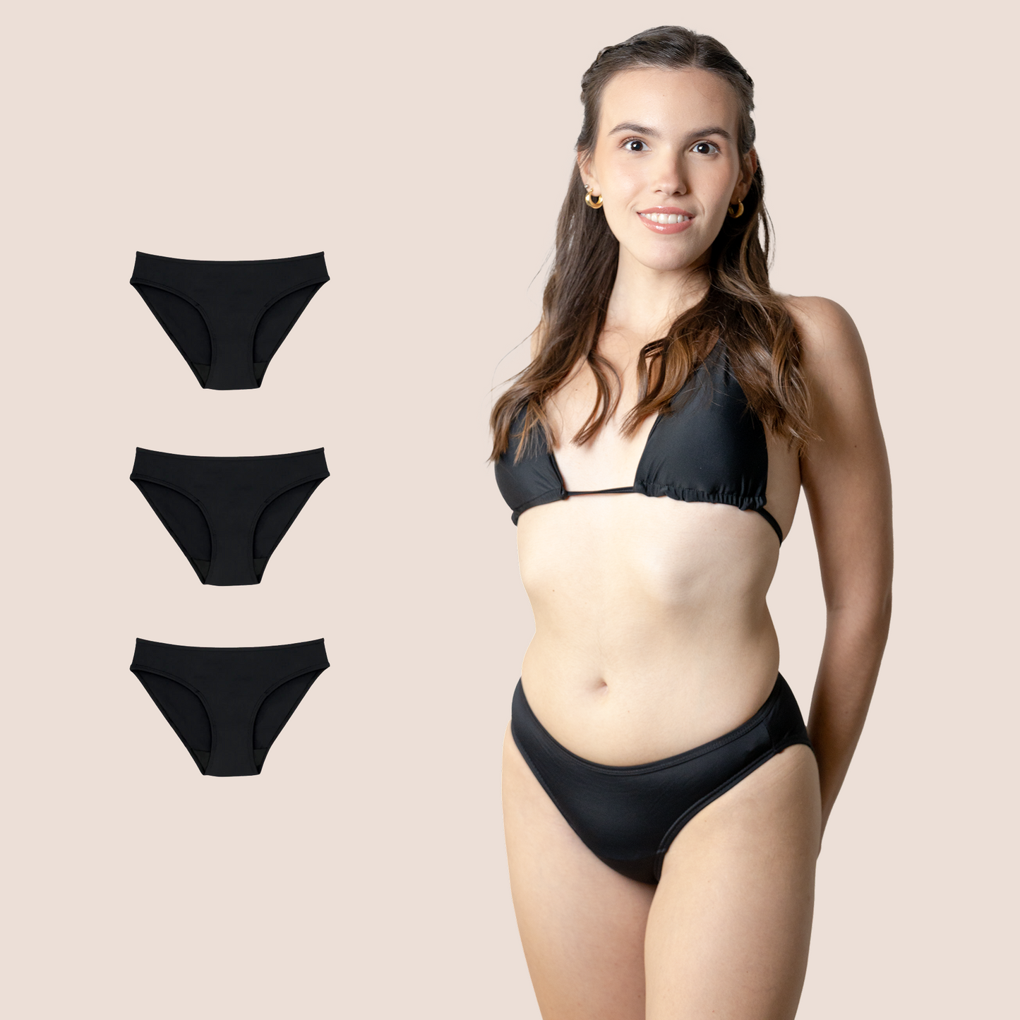 Perioden-Bikini für Teens Klassisch PACK 3