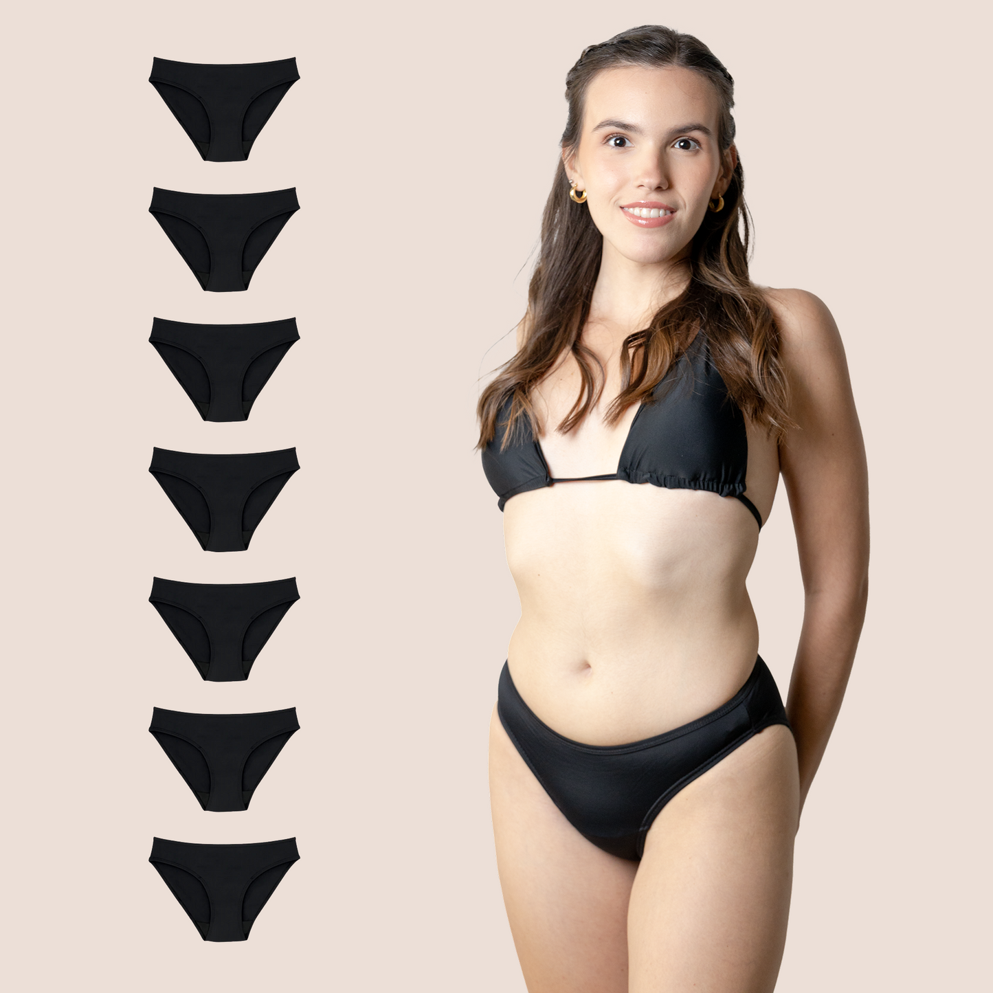Perioden-Bikini für Teens Klassisch PACK 7