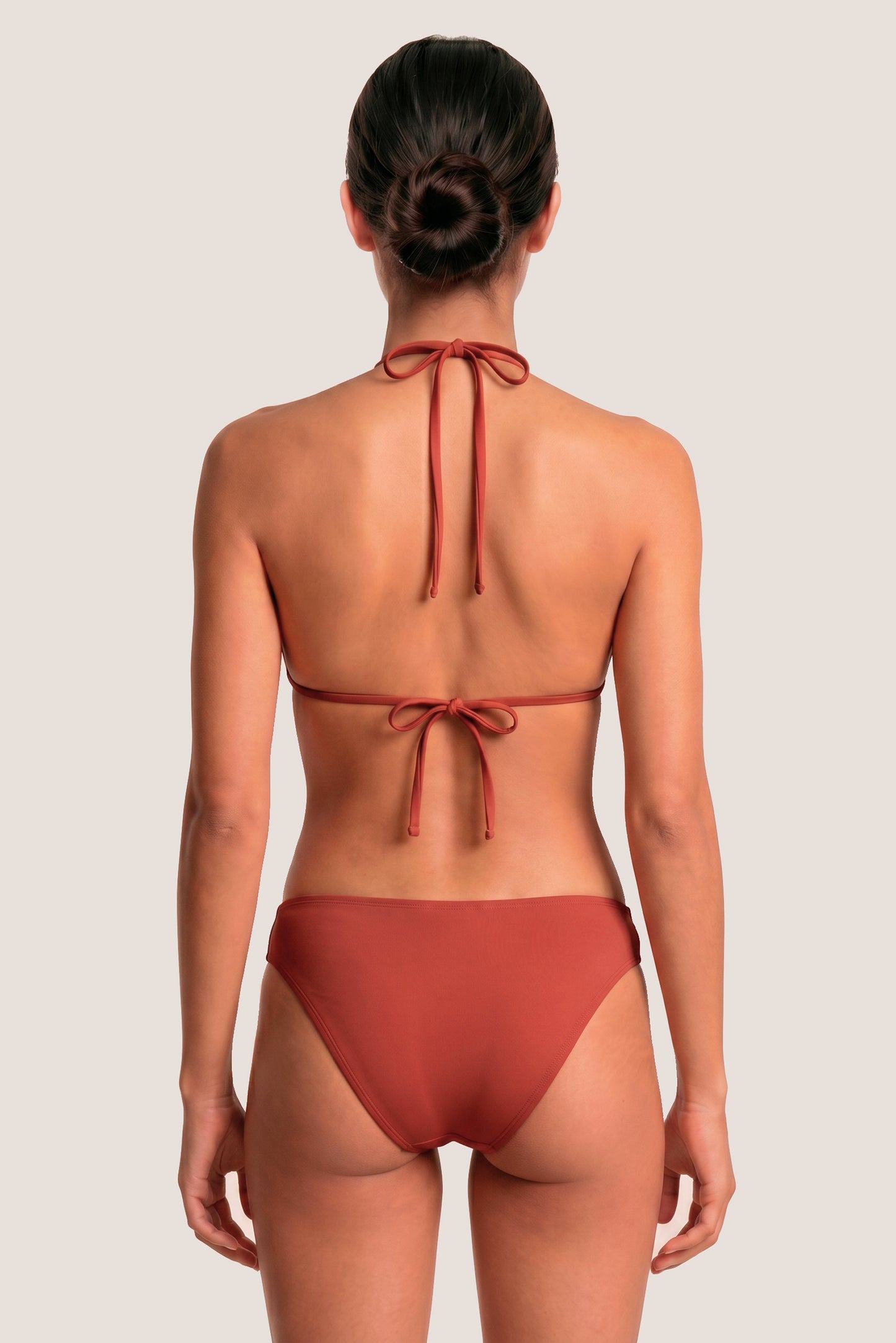 Perioden-Bikini für Teens Klassisch Koralle back general