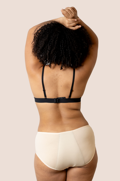 Periodenunterwäsche Hohe Taille Beige back general