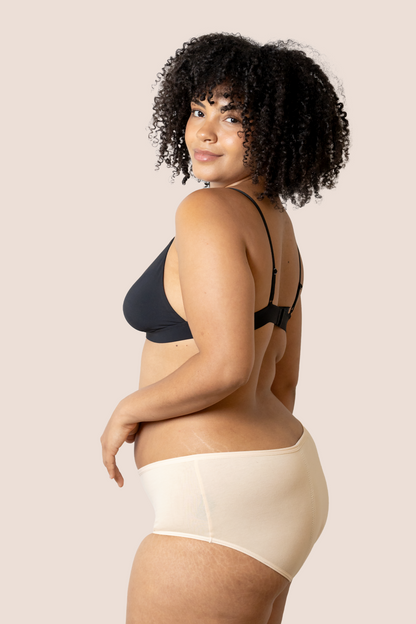 Periodenunterwäsche Hohe Taille Beige side general