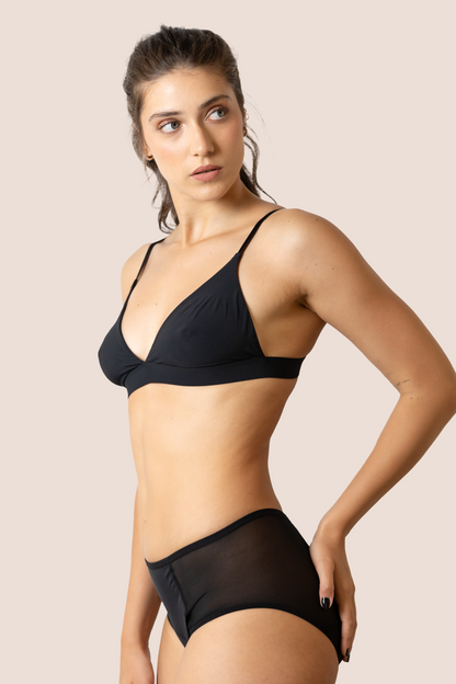 Periodenunterwäsche Hohe Taille Transparente Hüften side general