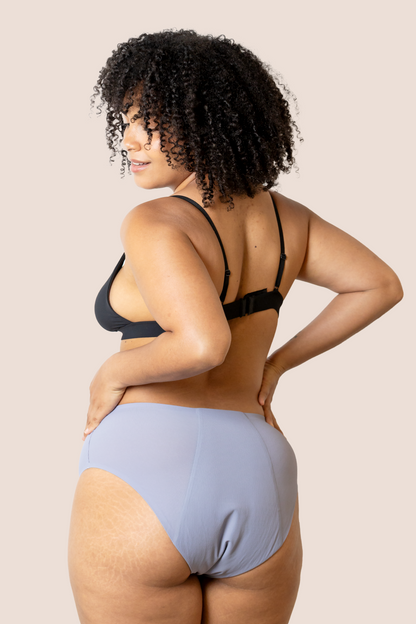 Periodenunterwäsche Nahtlos Hohe Taille Lavendel back general