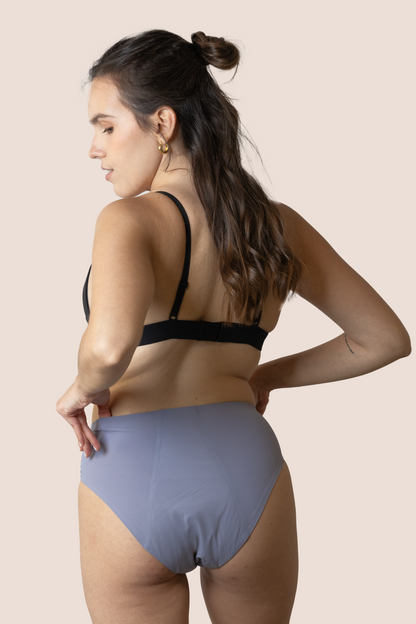 Periodenunterwäsche für Teenager Nahtlos Hohe Taille Lavendel back general