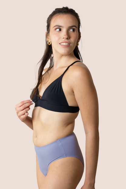 Periodenunterwäsche für Teenager Nahtlos Hohe Taille Lavendel side general