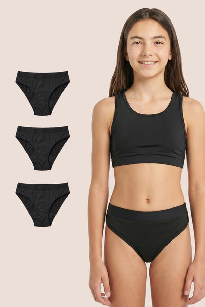 Periodenunterwäsche für Teenager Sport pack 3 general